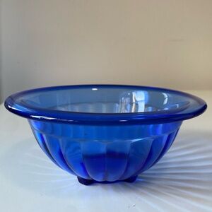 Vintage Hazel Atlas 6.5” Cobalt Blue Aurora Bowl - Depression Glass